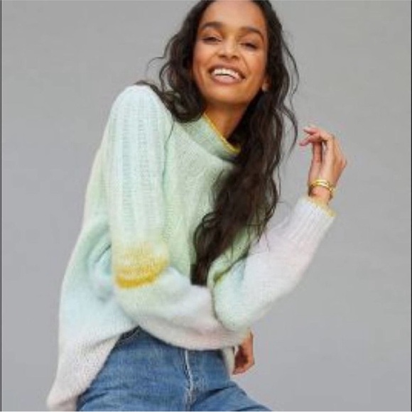 Anthropologie Sweaters - ANTHROPOLOGIE NWOT Perri Ombre Tunic Pullover Oversized Sweater XS